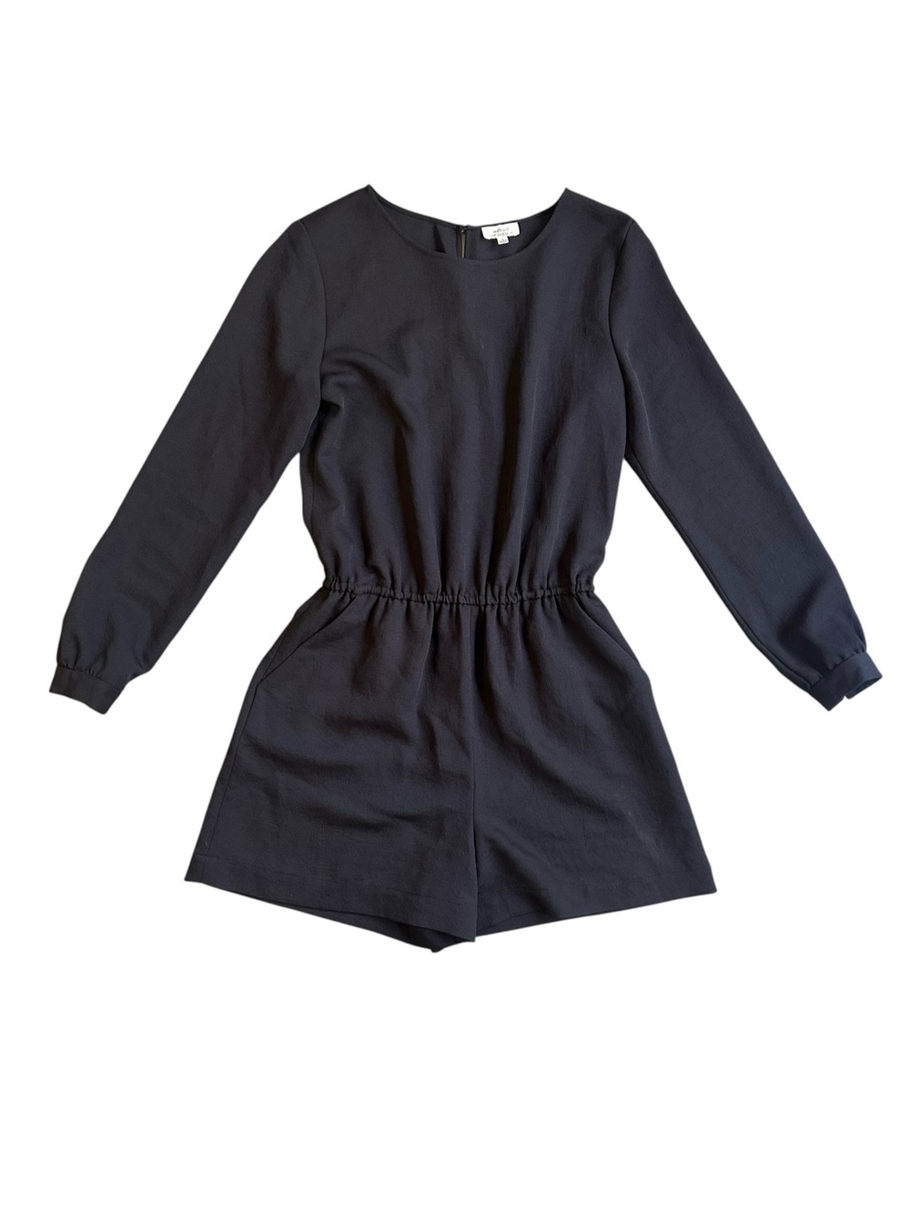 Wilfred Aritzia Black Long Sleeve Romper
